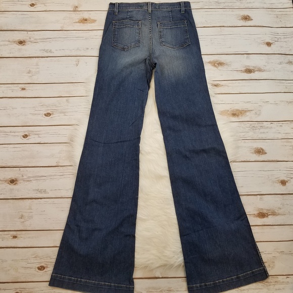 J BRAND High Rise Wide Flare Leg Bette Jeans 26 - Picture 4 of 8